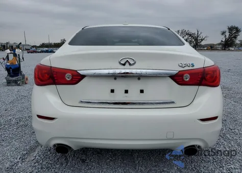 2014 Infiniti Q50 Hybrid Premium z USA, uszkodzony, nr VIN JN1AV7AP0EM692306
